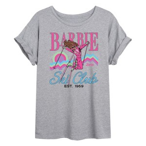 Women's - Barbie - Ski Club Oversized Graphic T-Shirt - 1 of 4