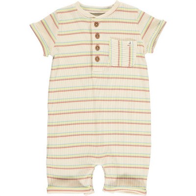 Gender Neutral Boy's Camborne Henley Romper - ME & HENRY