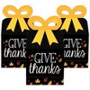 Big Dot of Happiness Give Thanks - Square Favor Gift Boxes - Thanksgiving Party Bow Boxes - Set of 12 - 2 of 4