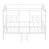 Whisen Twin Size Metal House Bed Frame with Small Ladder, Large Storage Space - 3 of 4