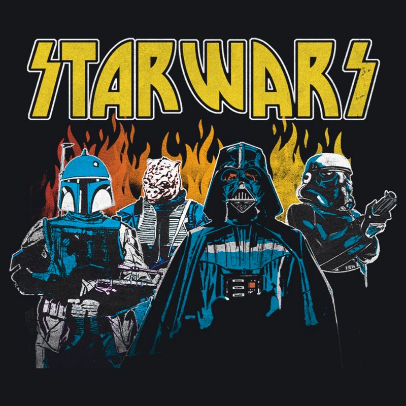 Men's Star Wars Dark Side Grunge Rock T-Shirt, 2 of 5