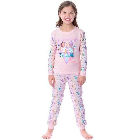 Mattel Girls' Barbie Dream Team Unicorn Best Friend Sleep Pajama Set ...