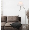Cal Lighting 100W 3 way Ashland mini arc metal floor lamp with gooseneck 2W led reading light - 4 of 4