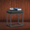 Ottoman Bench, Vanity Chair Stool, Small Ottoman, Ottoman Table, Footstool, Reversible Top, Load 660 lb - 4 of 4