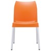 Vita Resin Outdoor Patio Dining Chair in Orange - Set of 2 - Compamia - 2 of 4