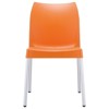 Vita Resin Outdoor Patio Dining Chair in Orange - Set of 2 - Compamia - image 2 of 4