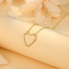 Turandoss Dainty 14K Gold Heart Choker Necklace for Women, Gold Jewelry for Women Trendy, Birthday Gifts for Teen Girls, Adjustable - 2 of 4
