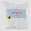 Girls' 6pk Cable Crew Socks - Cat & Jack™ White - image 2 of 3