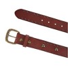 Toneka Women's Bridle Belt with Antique Brass Studs - 2 of 4