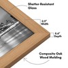 Americanflat 8.5x14 Picture Frame in Oak - Composite Wood with Shatter Resistant Glass - 3 of 4