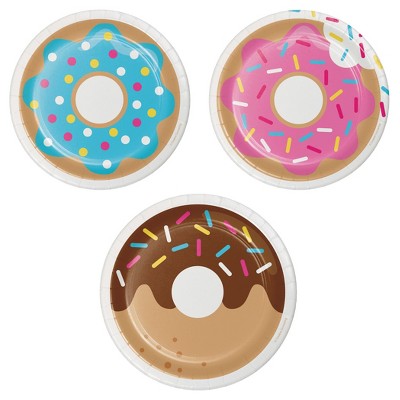 Donut Time 7" Dessert Plates - 8ct