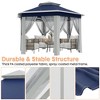 Outdoor Patio Gazebo 13'x13' with Expansion Bolts, Heavy Duty Party Tent & Shelter with 6 Zippered Mesh Netting - 4 of 4