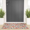alison janssen Tropical Coral Floral Looped Vinyl Welcome Mat - Society6 - 2 of 2