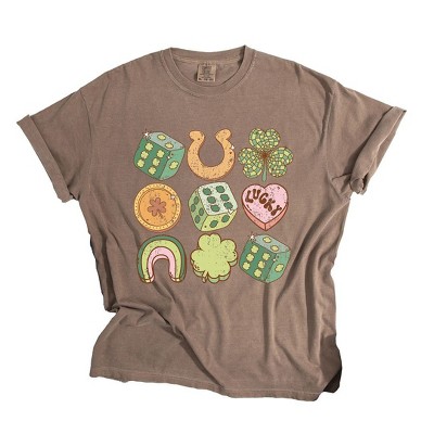 Simply Sage Market Women's St. Patrick's Charm Short Sleeve Garment Dyed Tee