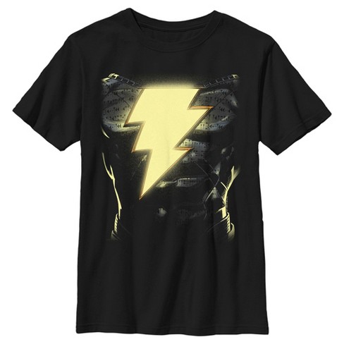 Boy's Black Adam Antihero Glowing Body T-shirt : Target