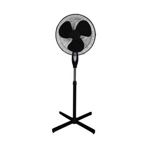 Optimus 16in Oscillating Stand Fan in Black - 1 of 3