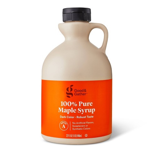 100% Pure Maple Syrup - 32 fl oz - Good & Gather™ - image 1 of 2