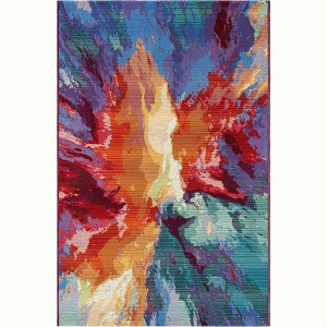 Unique Loom    Outdoor Modern Monteverde Area Rug - 1 of 4