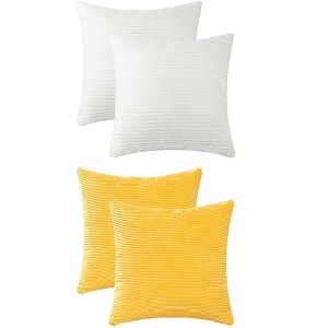 REGALWOVEN 4 Pcs Modern Sofa Home Decorative Throw Pillow Covers 18" x 18" - 1 of 4