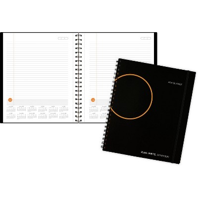 AT-A-GLANCE Plan. Write. Remember. 8.5" x 11" Daily Planner Poly Cover Black/Orange (70-6209-05-26)