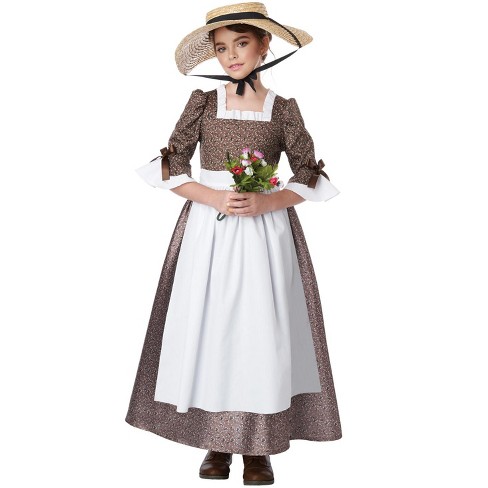 Dress Up America Pioneer Costume For Girls - Colonial Prairie