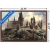 Trends International The Wizarding World: Harry Potter - Hogwarts at Sunrise Framed Wall Poster Prints - 3 of 4