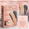 MEDca Detangling Brush Set – Rose Gold & Black Pain-Free Hair Brushes for Removing Tangles & Knots, Straightening & Smoothing Hair - 3 of 4