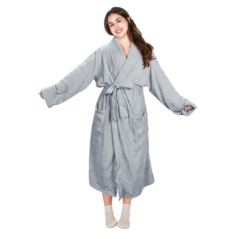 Tirrinia Women's Cozy Chenille Robe, Gray, Large : Target