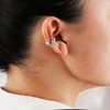 Sterling Silver Ear Cuffs for Women, Non Piercing Clip on Cartilage Cuffs, Adjustable Fake Conch Helix Earrings - 3 of 4