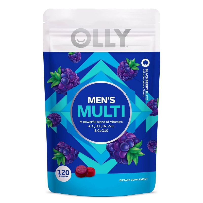 OLLY Men's Multivitamin Gummy - Blackberry Blitz, 1 of 3