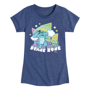 Girls' - Disney - Scare Zone In The Clouds Fitted Short Sleeve Graphic T-Shirt - 1 of 4