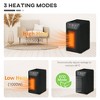 Electric Space Heater for Indoor Use, 1500W Infrared Quartz Heater with Thermostat, 3 Modes & Remote - 4 of 4