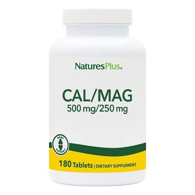 Calcium/Magnesium 500mg/250mg by Nature's Plus  -  180 Tablet