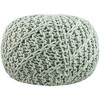 Livabliss Malmo 14"H x 20"W x 20"D Texture Mint Pouf - 4 of 4