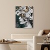 Art Remedy Hidden Golden Butterflies in Emerald Gold Fashion Wall Art Unframed - 2 of 4