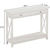 GDFStudio Iris Modern Console Table with 1 Drawer and 1 Lower Shelf - 3 of 4