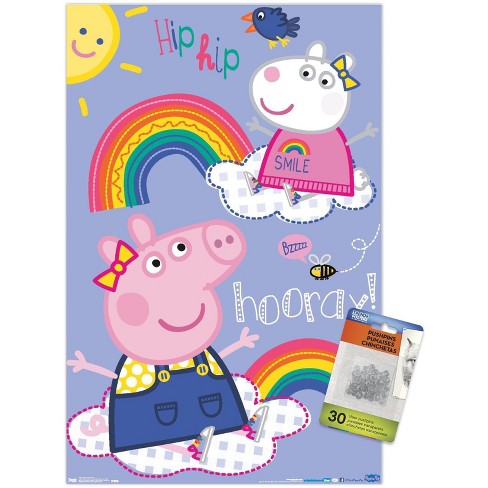 Trends International Peppa Pig - Hooray Unframed Wall Poster Print ...