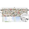 Sweet Jojo Designs Window Valance Treatment 54in. Vintage Floral Pink Yellow and Green - 2 of 4