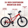 Okak 24IN Mountain Bike with Shimano 6-Speed System, Toddler Bike with Fat Tires and Metal Frame, Kids Bike for Girls and Boys - 3 of 4