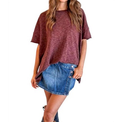 Women's Dani Crew Neck Top - Sky to Moon
