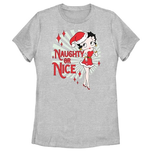 Women's Betty Boop Christmas Naughty or Nice Betty T-Shirt - image 1 of 4