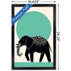 Trends International Ink Elephant Framed Wall Poster Prints - 3 of 4