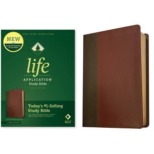 NLT Life Application Study Bible, Third Edition (Red Letter, Leatherlike, Brown/Tan) - (Leather Bound) - 1 of 1