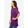 Woman Within Plus Size Perfect Short-Sleeve Boatneck Tunic - 4 of 4