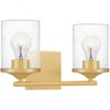 Quoizel Lighting Abner 2 - Light Vanity in  Aged Brass - 3 of 4