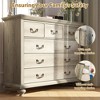 9 Drawers Dresser for Bedroom, Tall Modern Dresser TV Stand with Large Drawers & Metal Handles - 3 of 4