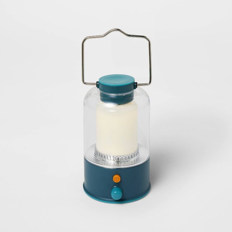 Rechargeable Large LED Portable Camp Lantern Teal Blue - Embark&#8482;️, 3 of 5