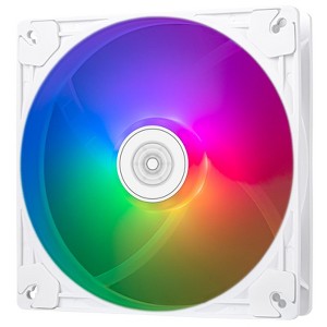 SilverStone Technology   VISTA 140 ARGB Translucent PC fan  White PBT fan frame HDB bearing 1600RPM 4pin-PWM 500mm cable 4-1pin ARGB 800+300mm cable - 1 of 4