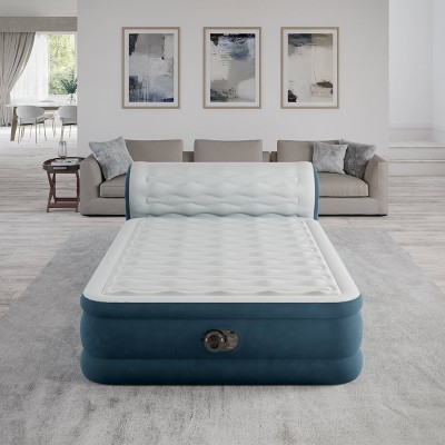 Intex 18&#34; Pillow Top Air Mattress with Electric Pump and Headboard - Queen Size_3