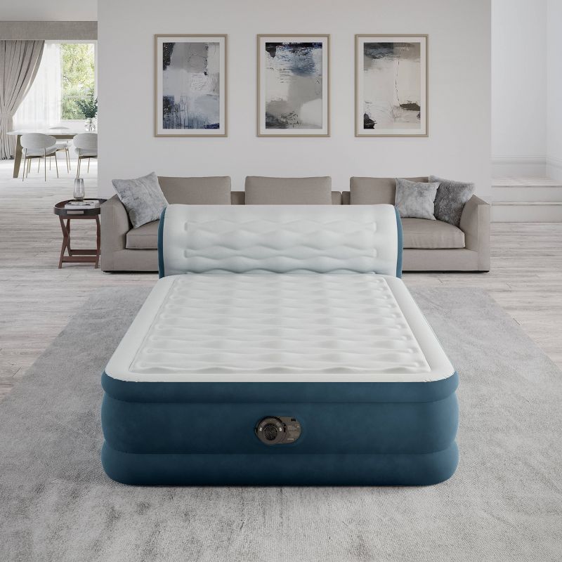 Intex 18&#34; Pillow Top Air Mattress with Electric Pump and Headboard - Queen Size, 6 of 13